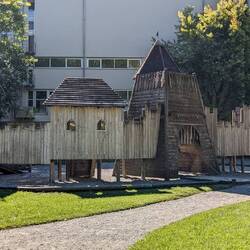 Best playground ever? Is that a drawbridge?