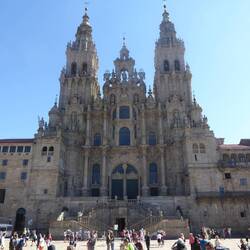 Lots of pilgrims, and tourists