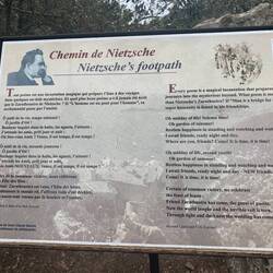 Sign along the trail