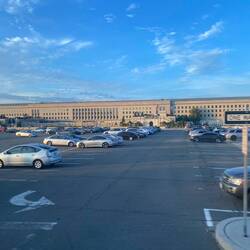 The Pentagon, pretty impressive, even being seen by bus