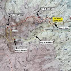 here's the route we took