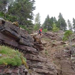 Rockclimbing required up to the Ridge