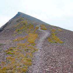 Going up to the high point of the Ridge