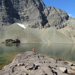 Quarter of the way around Crypt Lake