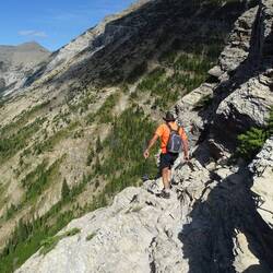 Going down Ledge below tunnel