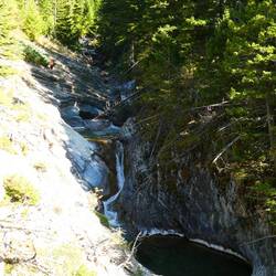 Part of the Hell Roaring Falls - such clear pools