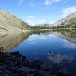 Half way around Crypt Lake, looking back to entrance