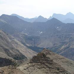 Hard to see but Crypt Lake where we were yesterday