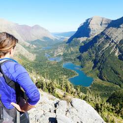 Looking back down the valley