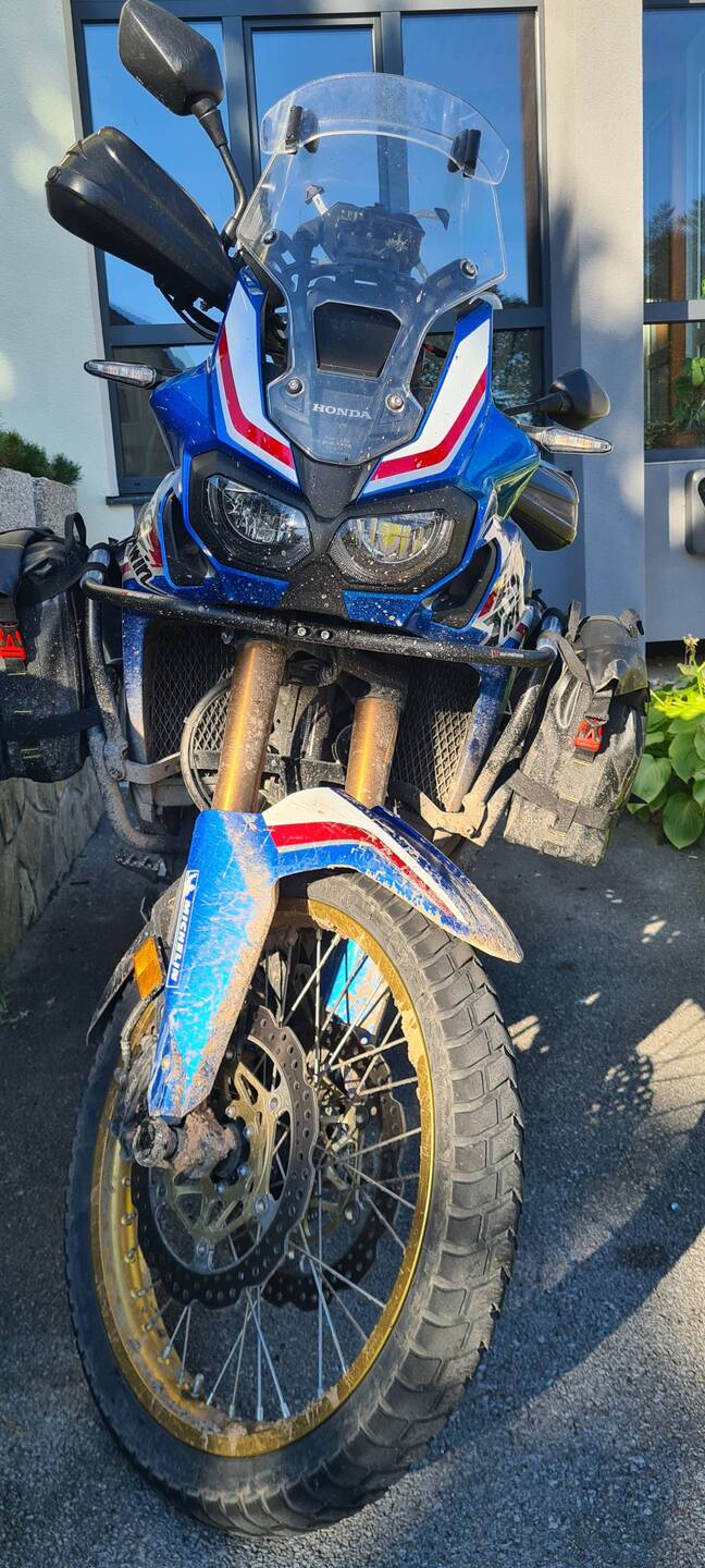 Schmutziger Start der Heimreise.