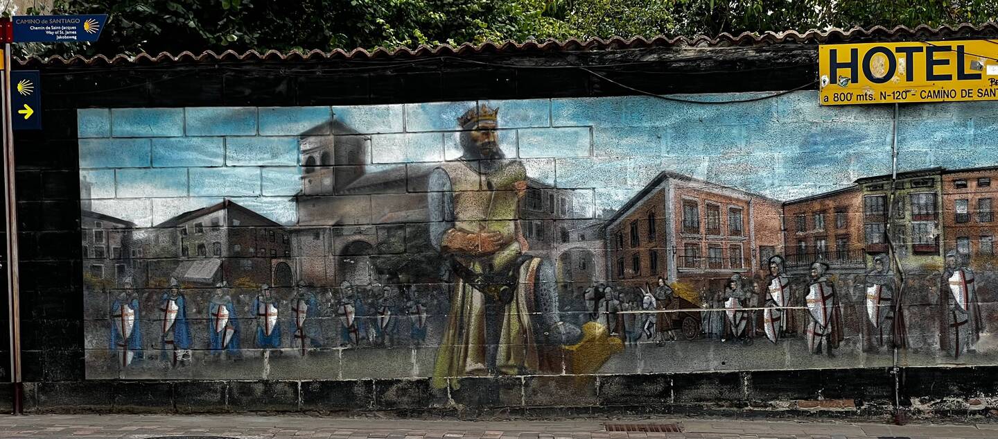 One of the murals in Belorado.