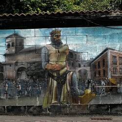One of the murals in Belorado.