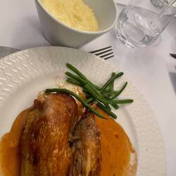 Roast chook with Paris mash