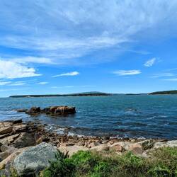 Schoodic Peninsula - driving along the Loop Road of the Acadia National Park section