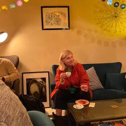 Espresso essential to counter the sweetness of the praline pie