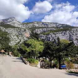 Makar, Blick zum Vošac