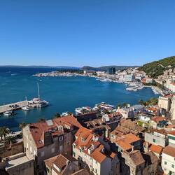 A westerly view of Saint Domnius Bell Tower