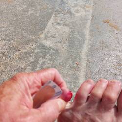 There's a little 'pinky' on my blister… the skin just came off..