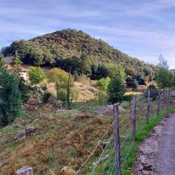 Little pastoral valley before Itziar