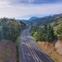 The main motorway between Bilbao and San Sebastian/Irun
