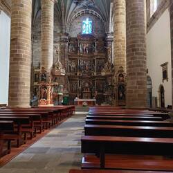 Inside church in Deba