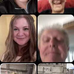 Family What's Ap chat :-) Felt a bit like Hollywood Squares :-)
