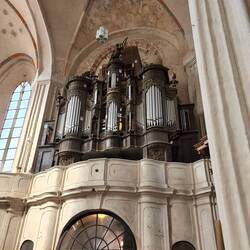 The organ at the Church of St. Francis and St. Bernard