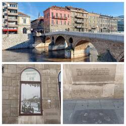 Latin Bridge, the site of the assassination of Archduke Franz Ferdinand in 1914