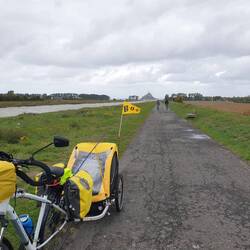 la Vélomaritime au départ du Mont