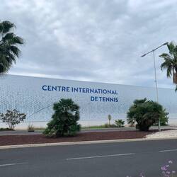 30 tennis courts, sqaush, badminton - no mention of pickelball