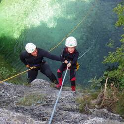 mom and me on the first descent