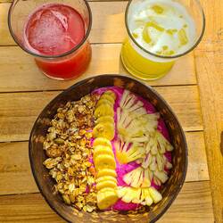 Lecker Frühstück Smoothie Bowl