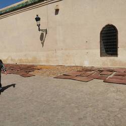 Leder wird getrocknet