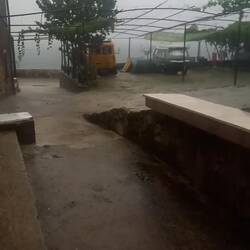 Waiting for the rain to stop...