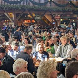 A closeup of the crowd