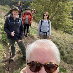 Enjoying the walk, Jerome had joined us