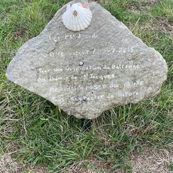 Memorial for someone who died on the Camino