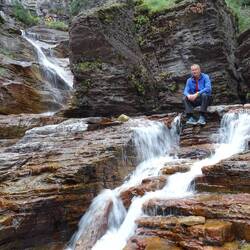 Flowing waters from Virginia Falls