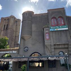 Locked our bikes here & explored about