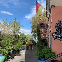 Restaurants along the river