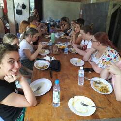 A Khmer lunch is cooked each day for us and is sensational!