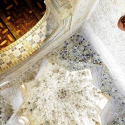 Die blaue Farbe der Könige ist Lapislazuli und wurde aus Afghanistan geholt.