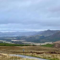 Top of the climb - on a clear day you can see 7 lochs