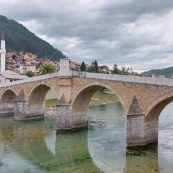 Konjic,; The Old Stone Bridge