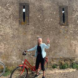 Made it to the top - but had to push my bike half way