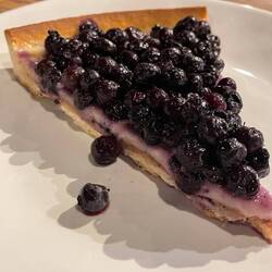 Divine blueberry pie