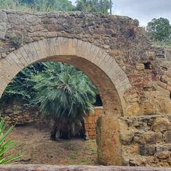 Der Eingang zur Villa del Casale