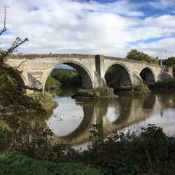 The "Old" Bridge Over the River Forth, built in the 1400s to replace a timber bridge.