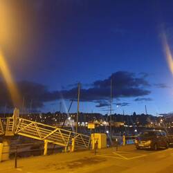 Le port de Binic en rentrant du dîner