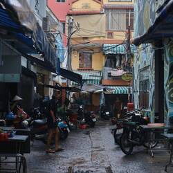 Innenhof unserer neuen Unterkunft